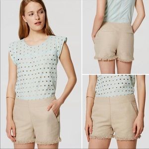 NWT Loft fringe shorts